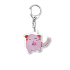 SaFu-Art shopのピンちゃん Acrylic Key Chain