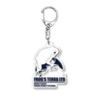 FROG'S TERRA LTDのカラード　ディープシーブルー Acrylic Key Chain