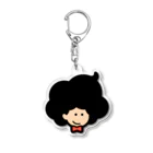 有限会社ケイデザインのパーマくん（黒） Acrylic Key Chain