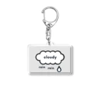 insparation｡   --- ｲﾝｽﾋﾟﾚｰｼｮﾝ｡のくもりのち雨 Acrylic Key Chain