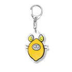 Líneas de aska “Askaの紙上絵”の(大)Chinchilla de limón (レモン🍋チンチラ) Acrylic Key Chain