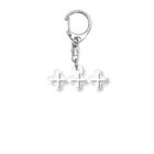 amjuryのplus white Acrylic Key Chain