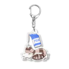 モツニコム@爬虫類グッズのニシアフリカトカゲモドキ・ミルク Acrylic Key Chain