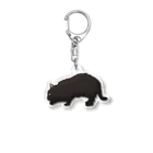 レイにーの忍び歩き黒猫 Acrylic Key Chain