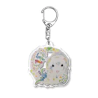 イタチの6月フェレット銀ちゃん Acrylic Key Chain