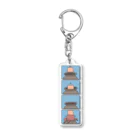 すぎもとゆうまのお店のメンダコ４コマ「おじゃまします」 Acrylic Key Chain