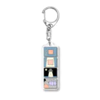 すぎもとゆうまのお店のメンダコ４コマ「なかま？」 Acrylic Key Chain