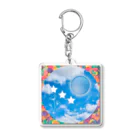 那須華蓮のSUZURIの青いエネルギー Acrylic Key Chain