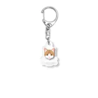 Baby Tigerのねこラブ・茶白 Acrylic Key Chain