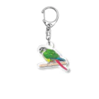 森図鑑の[森図鑑] ウロコインコC 横向き Acrylic Key Chain