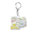 イタチのまったりフェレットハクちゃん Acrylic Key Chain