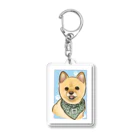 ポメラニアンのポメくんのポメラニアンのポメくん Acrylic Key Chain