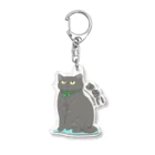 だいこくの猫絵生活ショップのまめこさん Acrylic Key Chain