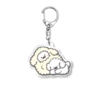 つむぎちゃん☁️*⋆のもこもこ&おひつじのクリアキーホルダー Acrylic Key Chain