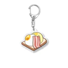 ただのなまけものの朝食ひよこ（修正版） Acrylic Key Chain