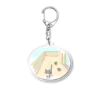 さくらもち市長のSUZURI商店のベランダ猫 Acrylic Key Chain