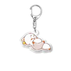 てnこSHOPの寝るてnこ単体4 Acrylic Key Chain