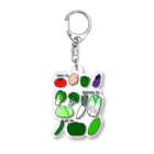 A33の何科の野菜たち Acrylic Key Chain