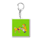 柴犬ポップライフ_眠る豆柴の柴犬ポップライフ_4 Acrylic Key Chain