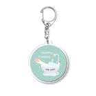 はたらくアルパカ アルさんのお風呂に入って細くなったアルパカ Acrylic Key Chain