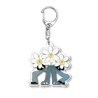 ma5me のma5me flower girl ミニクリアマルチケース  Acrylic Key Chain