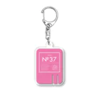 ととのいたい2人のミッドナイトサウナ「No.37」の[T2MS] No.37 サウナアクリルキーホルダー_PK Acrylic Key Chain