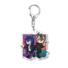 洗熊堂の幽子さんと左右くん Acrylic Key Chain