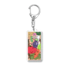 ほっこりのすやすやお野菜 Acrylic Key Chain