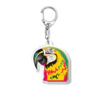 alaの長生きコンゴウインコ。 Acrylic Key Chain