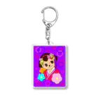 greetenの猫 舞妓さん 和柄 Acrylic Key Chain