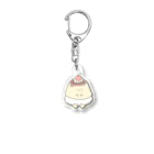 さきまるらんどのプリンのプリーツちゃん Acrylic Key Chain