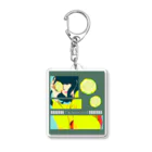 GOODS SHOP【そぞろな小窓】 SUZURI店の【I'm lovin' it! :D -lemon-】アクリルキーホルダー Acrylic Key Chain