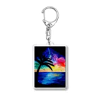 666の水彩1 Acrylic Key Chain