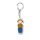 にか。の雑貨屋さん。のボーダーちゃん０２ Acrylic Key Chain