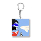 やらわかオルカのやわらかオルカs Acrylic Key Chain