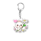 ♡らぶうさ♡のらぶうさ　フラワー♡ Acrylic Key Chain