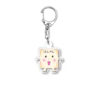 フェアリーリングの『はんぺんちゃんシリーズ』 わーいはんぺんちゃん  Acrylic Key Chain