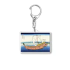 寿めでたや(ukiyoe)の葛飾北斎_冨嶽三十六景　上総ノ海路 Acrylic Key Chain