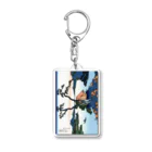 寿めでたや(ukiyoe)の葛飾北斎_冨嶽三十六景　信州諏訪湖 Acrylic Key Chain