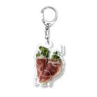 脂身通信Ｚのかいわれ大根の生ハム巻き_220722 Acrylic Key Chain