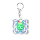 オカユの涼しげクリームソーダ Acrylic Key Chain