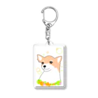 greetenの癒し犬 チワワ Acrylic Key Chain