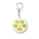 涙がにじむネコのちちち音楽P Acrylic Key Chain