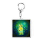 『星月夜の猫』（安財ちずかのイラストグッズONLINE SHOP）の星月夜・猫の幻想物語 Acrylic Key Chain