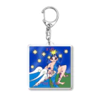 こつめちゃんのおみせのタロット 17:星 Acrylic Key Chain