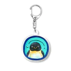 miyakemasayoのじーっとみつめてくるペンギン Acrylic Key Chain