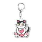 ADKS-SHOPのハート抱っこしちさんねこ Acrylic Key Chain