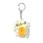 愉快レトロ雑貨屋★39太郎のやった〜★ビール君 Acrylic Key Chain