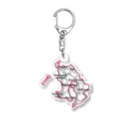 芋ようかんの鹿児島の国道 Acrylic Key Chain