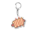 ニワトリのウインナーパン Acrylic Key Chain